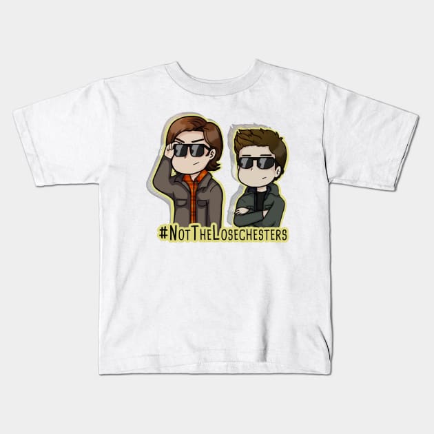 #NotTheLosechesters Kids T-Shirt by SuperSamWallace